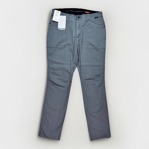 Wrangler Pants - Wrangler ATG Sierra Slim Work Pants Womens 14 TALL Gray Outdoor Farm Durable